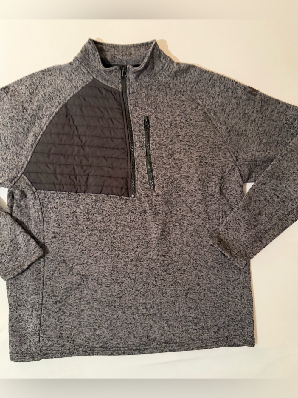 NRA 1/4 Zip Pullover XL Men Shooting Jacket Heather Gray Black Tactical